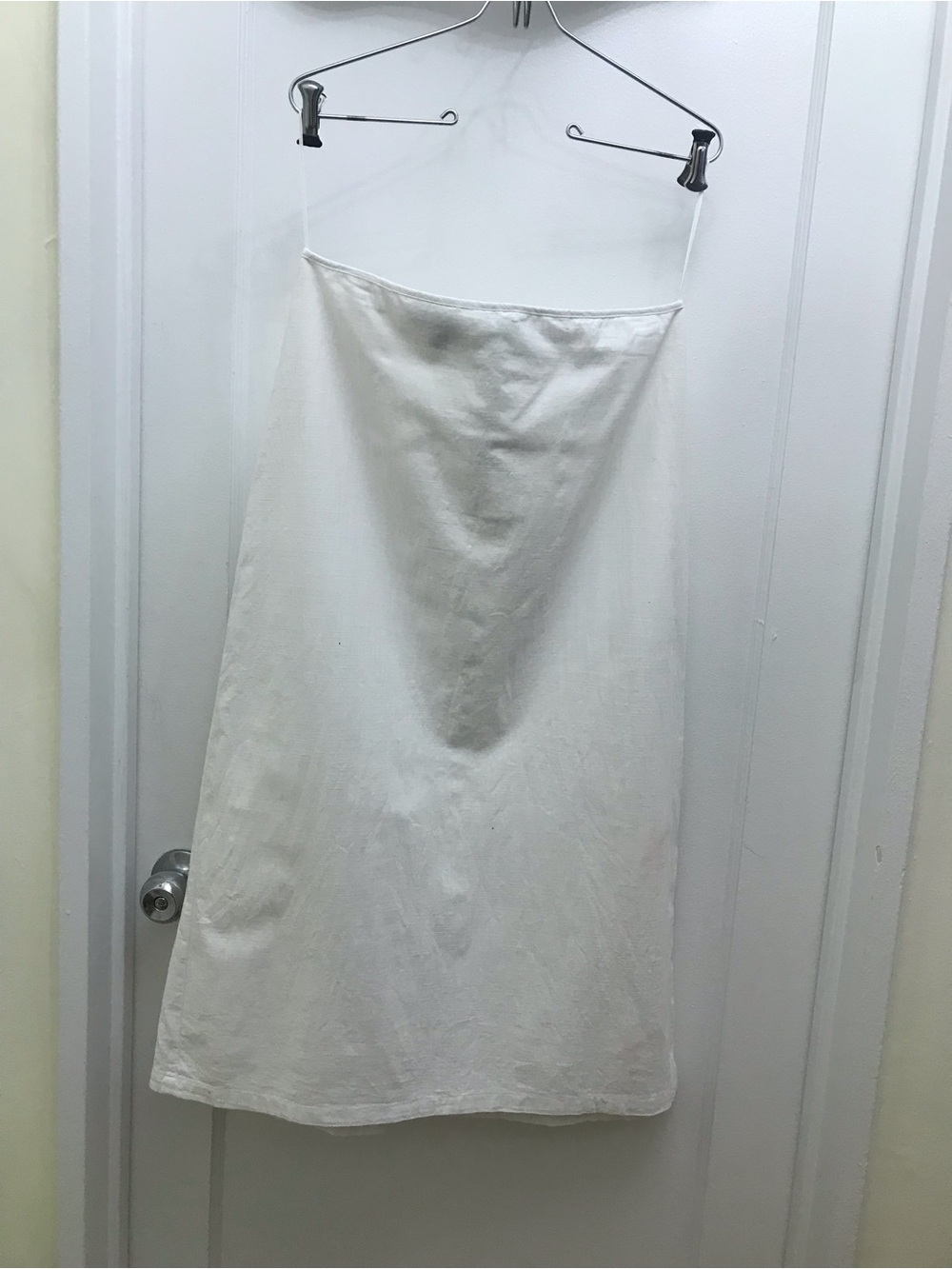 White Midi Slip Skirt - Women's Classic Silhouette